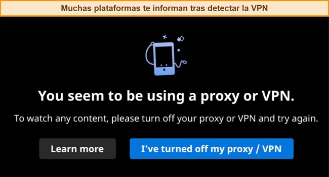 Imagen de una m&aacute;scara sobre un fondo digital con texto que dice 'Maneras f&aacute;ciles de solucionar un mensaje de error de proxy Rakuten VPN bloqueado'